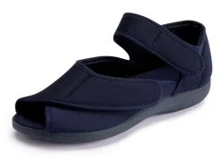 Klett-Sandale aus elastischem Textilmaterial