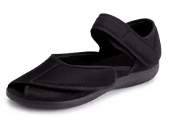 Klett-Sandale aus elastischem Textilmaterial