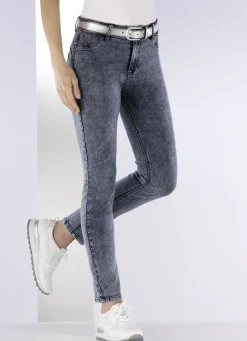 Knöchellange, figurformende Jeans