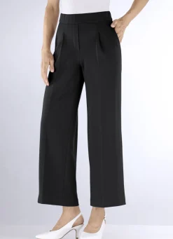 Knöchellange Hose mit weitem Bein