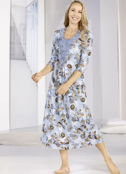 knöchellanges Nachthemd mit großzügiger Motivspitze