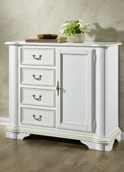 Kommodenserie aus teilmassivem Holz