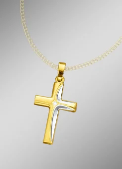 Kreuz-Anhänger in Bicolor