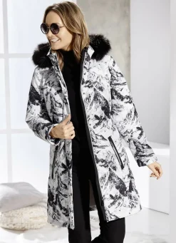 Kurzmantel mit abnehmbarer Kapuze