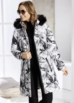 Kurzmantel mit abnehmbarer Kapuze