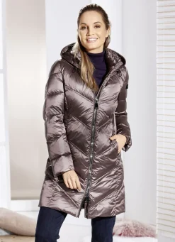 Kurzmantel mit fester Kapuze