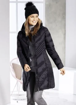 Kurzmantel mit fester Kapuze