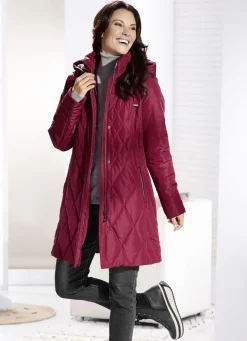 Kurzmantel mit Kunstpelz-Innenausstasttung in der Kapuze