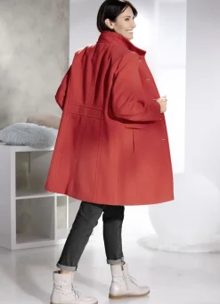 Kurzmantel mit Nahttaschen