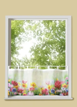 Kurzstore Blumenwiese aus digitalbedrucktem Voile
