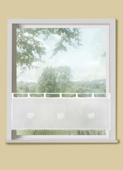 Kurzstore mit Häkelborten-Abschluss