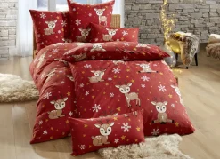 Kuschelige Bettwäsche-Garnitur aus Baumwolle