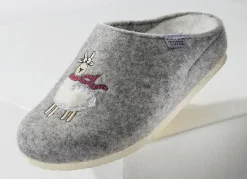 Kuschelwarme Hausschuh aus Wollfilz