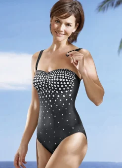 Laurina Badeanzug mit verstell- und abnehmbaren Trägern Softschalen und Halbkorsage