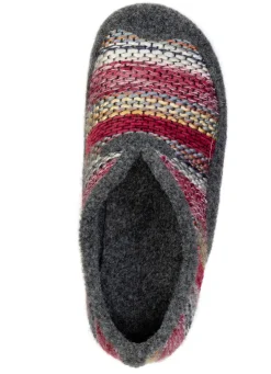 Laurina, bequeme Damen-Hausschuhe, Weite G, mit herausnehmbarem Fußbett