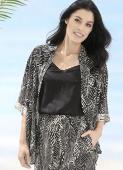 Laurina Bluse mit kurzen Ärmeln