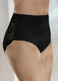 Laurina Dreierpack Slips mit Elastikspitze