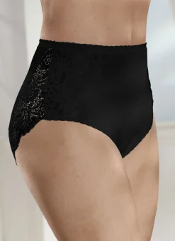Laurina Dreierpack Slips mit Elastikspitze