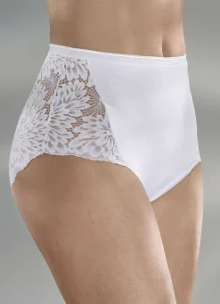 Laurina Dreierpack Slips mit hübscher Elastikspitze