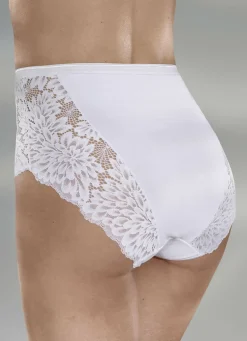Laurina Dreierpack Slips mit hübscher Elastikspitze