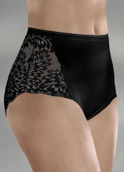 Laurina Dreierpack Slips mit hübscher Elastikspitze