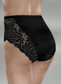 Laurina Dreierpack Slips mit hübscher Elastikspitze