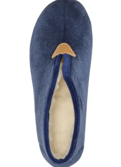 Laurina Hausschuh aus samtigen Textilmaterial