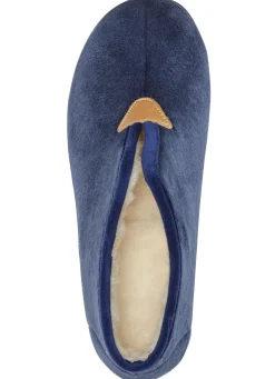 Laurina Hausschuh aus samtigen Textilmaterial