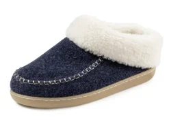 Laurina Hausschuh mit kuscheligem Plüschkragen