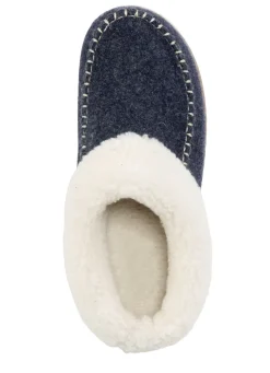 Laurina Hausschuh mit kuscheligem Plüschkragen