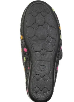 Laurina, klassische Damen-Hausschuhe, mit Klettverschluss