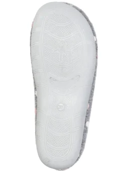 Laurina, klassische Damen-Hausschuhe, mit Pünktchen-Stickerei