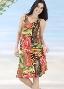 Laurina Kleid mit farbbrillantem Druckdessin