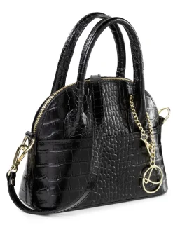 Laurina Mini-Tasche mit Reptilprägung