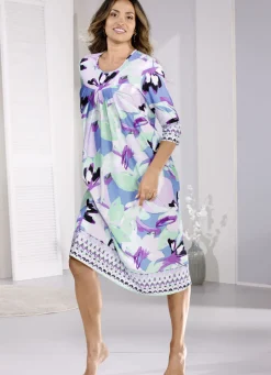 Laurina Nachthemd mit tollem Bordürendruck