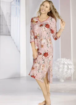 Laurina Nachthemd mit V-Ausschnitt