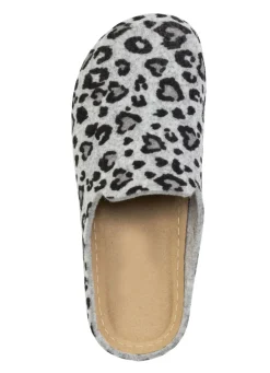 Laurina Pantoffel aus bedrucktem Filz