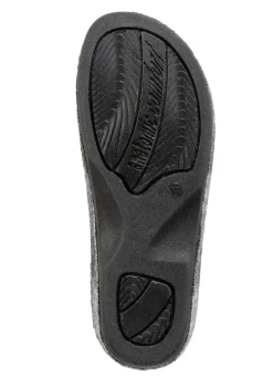 Laurina Pantoffel aus kariertem Textilmaterial