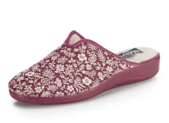 Laurina Pantoffel mit Blumen-Stickerei
