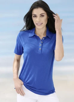 Laurina Poloshirt mit Knopfleiste