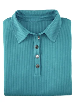 Laurina Poloshirt mit Knopfleiste