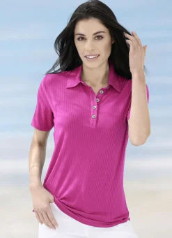Laurina Poloshirt mit Knopfleiste