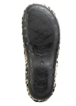 Laurina, trendige Damen-Hausschuhe, mit Leoparden-Dessin