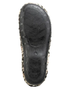 Laurina, trendige Damen-Hausschuhe, mit Leoparden-Dessin