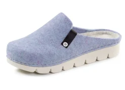 Laurina, trendige Damen-Hausschuhe, Weite G, mit anatomisch geformtem Fußbett