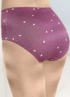Laurina Viererpack Slips mit buntem Druckdessin