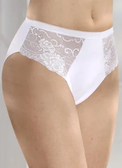 Laurina Viererpack Slips mit Elastikspitze