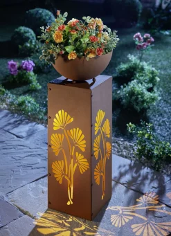 LED-Dekosäule "Ginkgo"