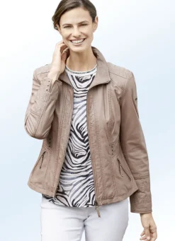 Lederkurzjacke von „Cabrini“