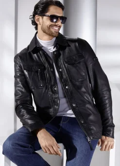 Lederkurzjacke von „Cabrini“